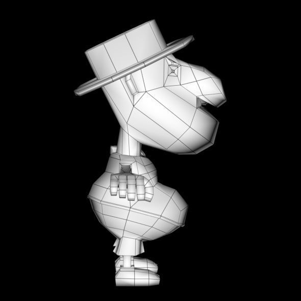 LOW POLY 3D CARTOON CHARACTER MESH  Low-poly 3D model_19