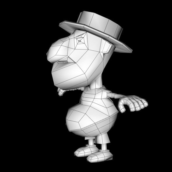 LOW POLY 3D CARTOON CHARACTER MESH  Low-poly 3D model_34