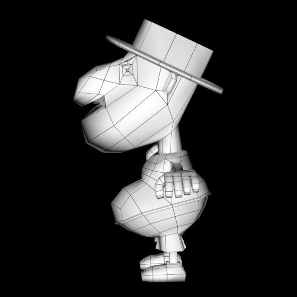 LOW POLY 3D CARTOON CHARACTER MESH  Low-poly 3D model_29
