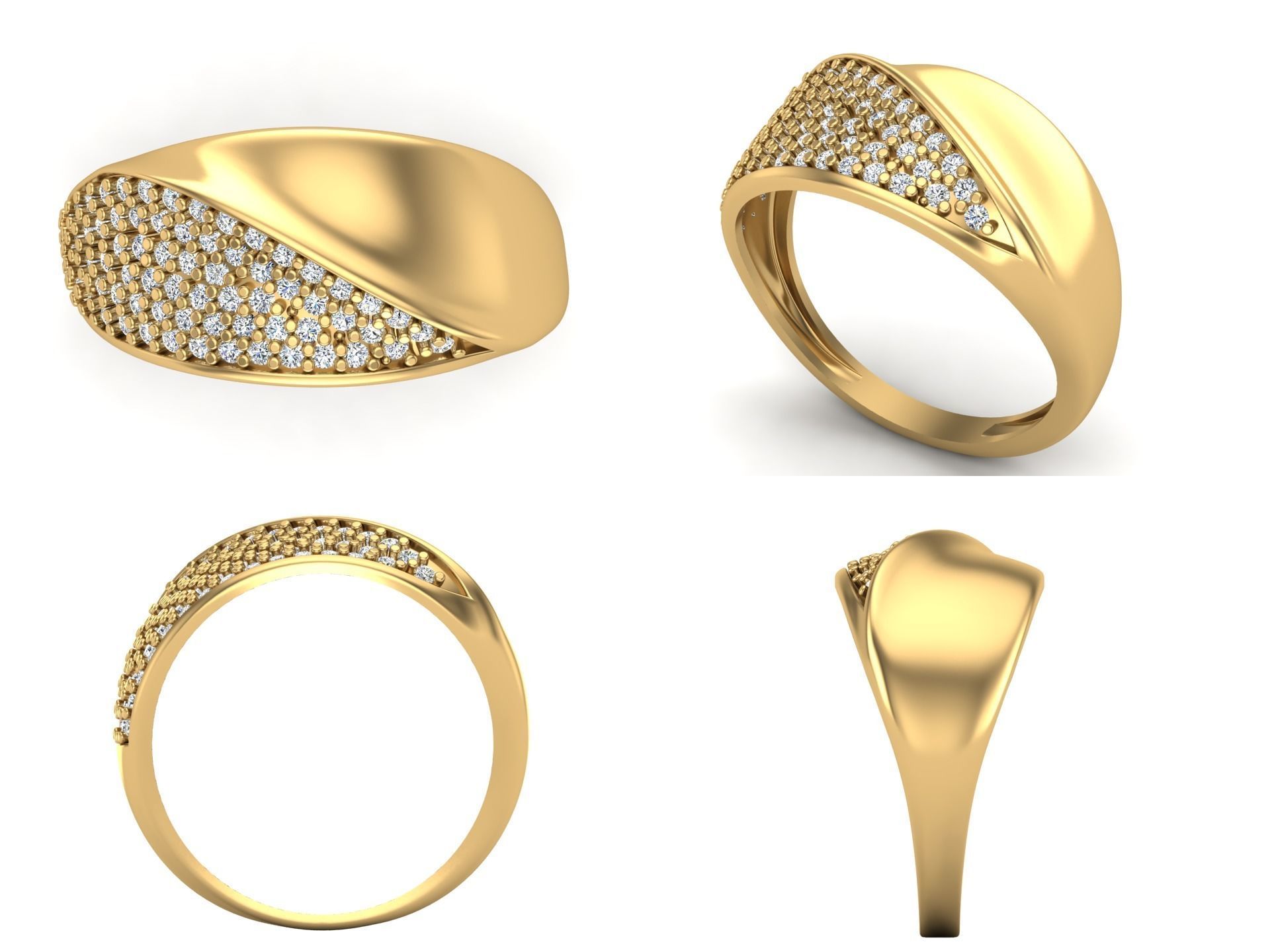 Ring ak10 3D print model  3D print model_4