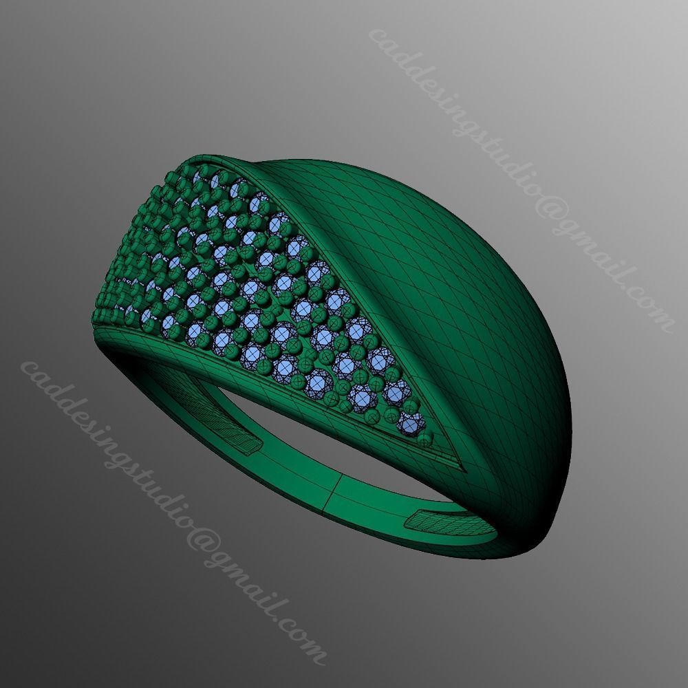 Ring ak10 3D print model  3D print model_2