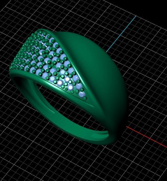 Ring ak10 3D print model  3D print model_8