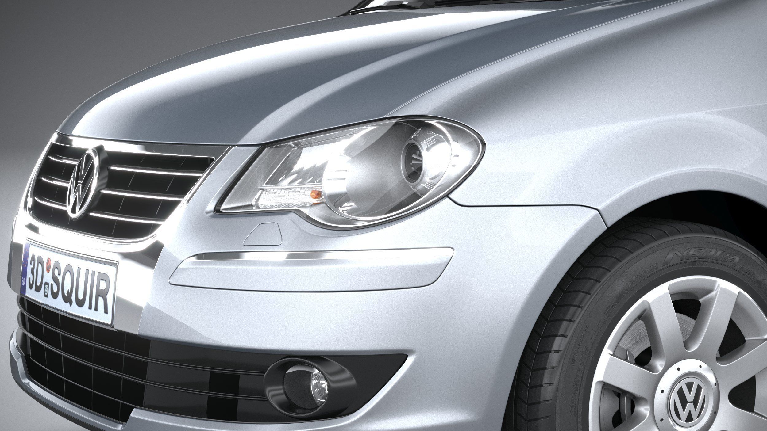 Volkswagen Touran 2007-2011 3D model_3