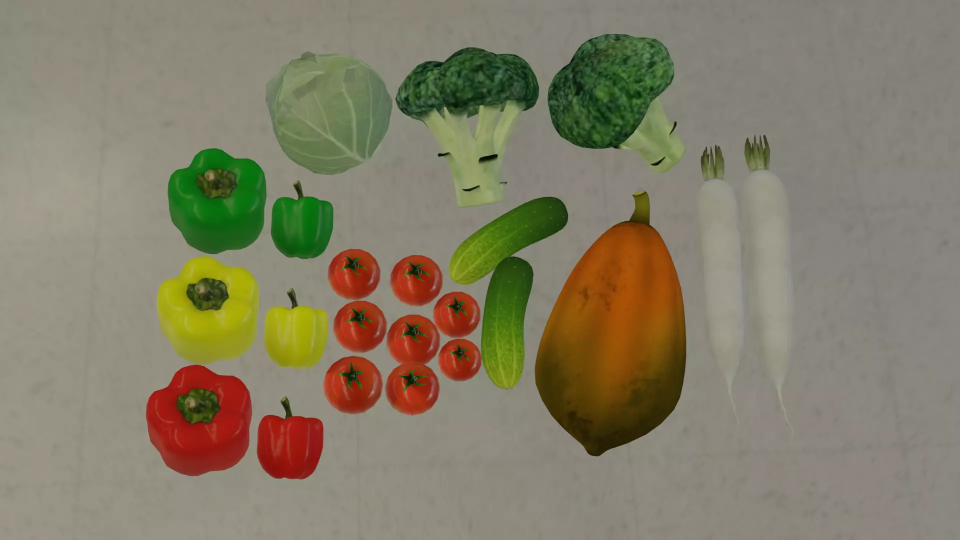 Vegetables PackA 3D model