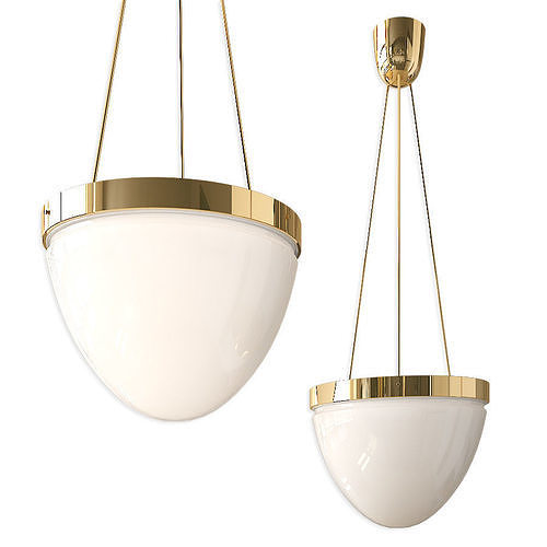 Brass Moon Ceiling Lamp by Lars Bylund  3D model