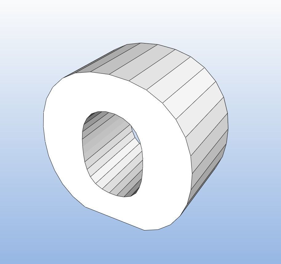 Letter O -  Alphabet Series Low-poly 3D model_2