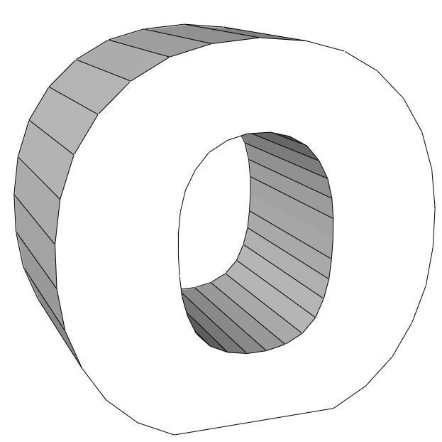 Letter O -  Alphabet Series Low-poly 3D model_4