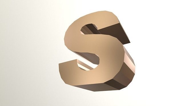 Letter S -  Alphabet Series Low-poly 3D model