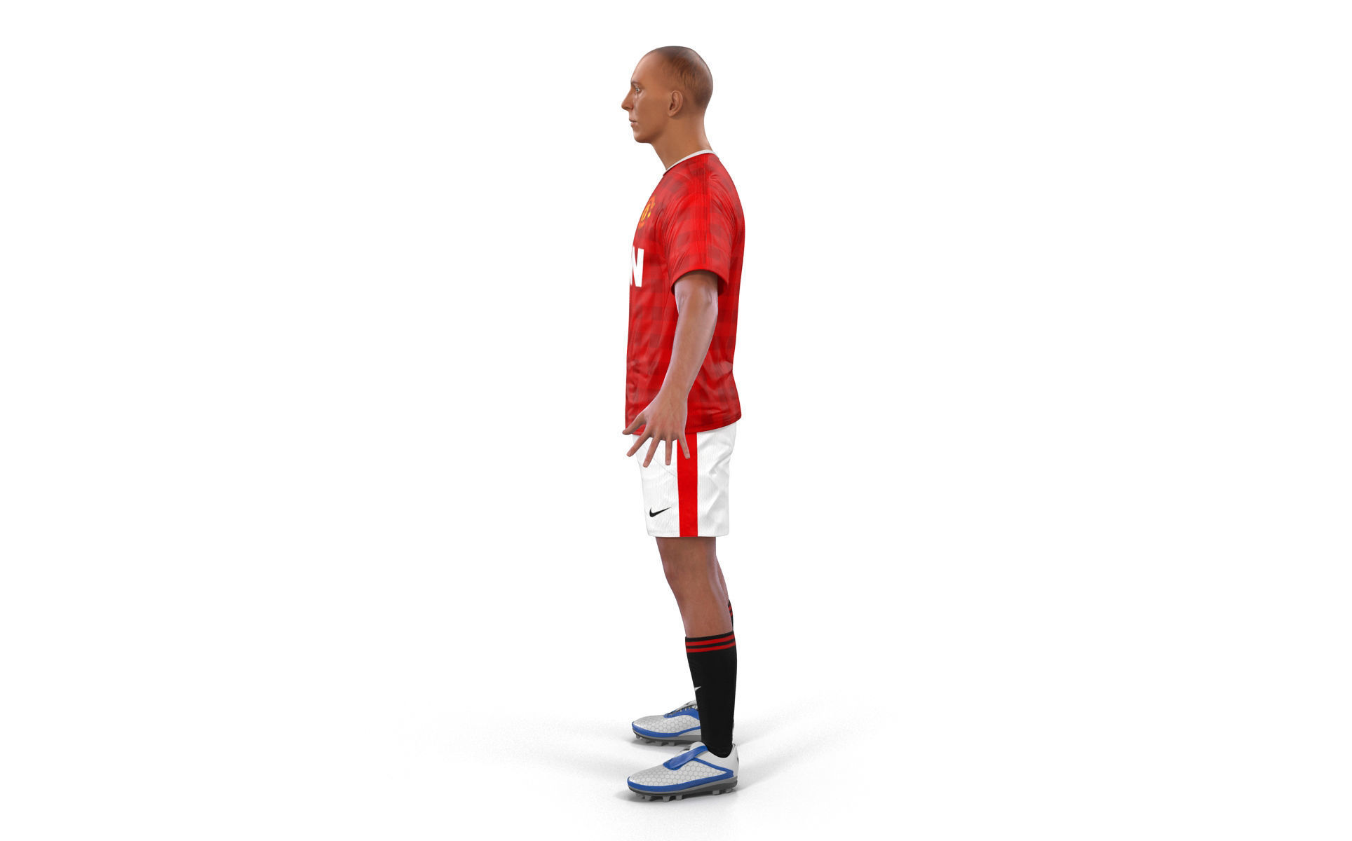 Soccer Player Manchester United 3D model_6