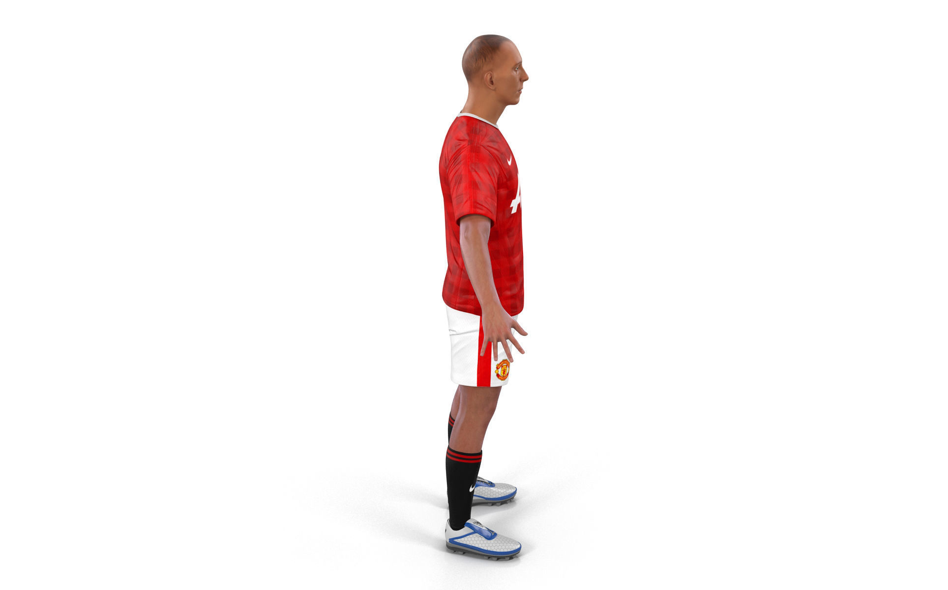 Soccer Player Manchester United 3D model_2