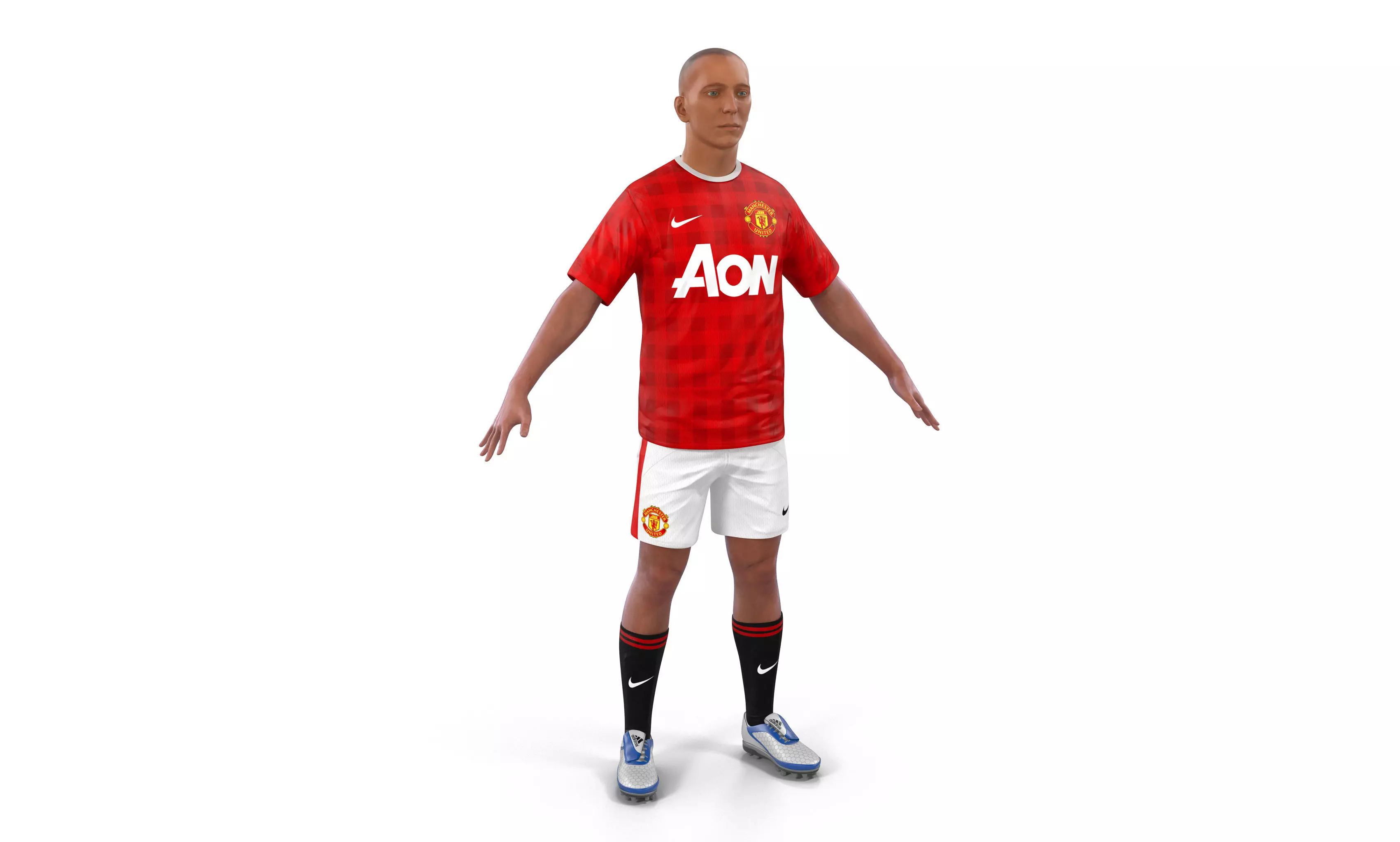 Soccer Player Manchester United 3D model_0