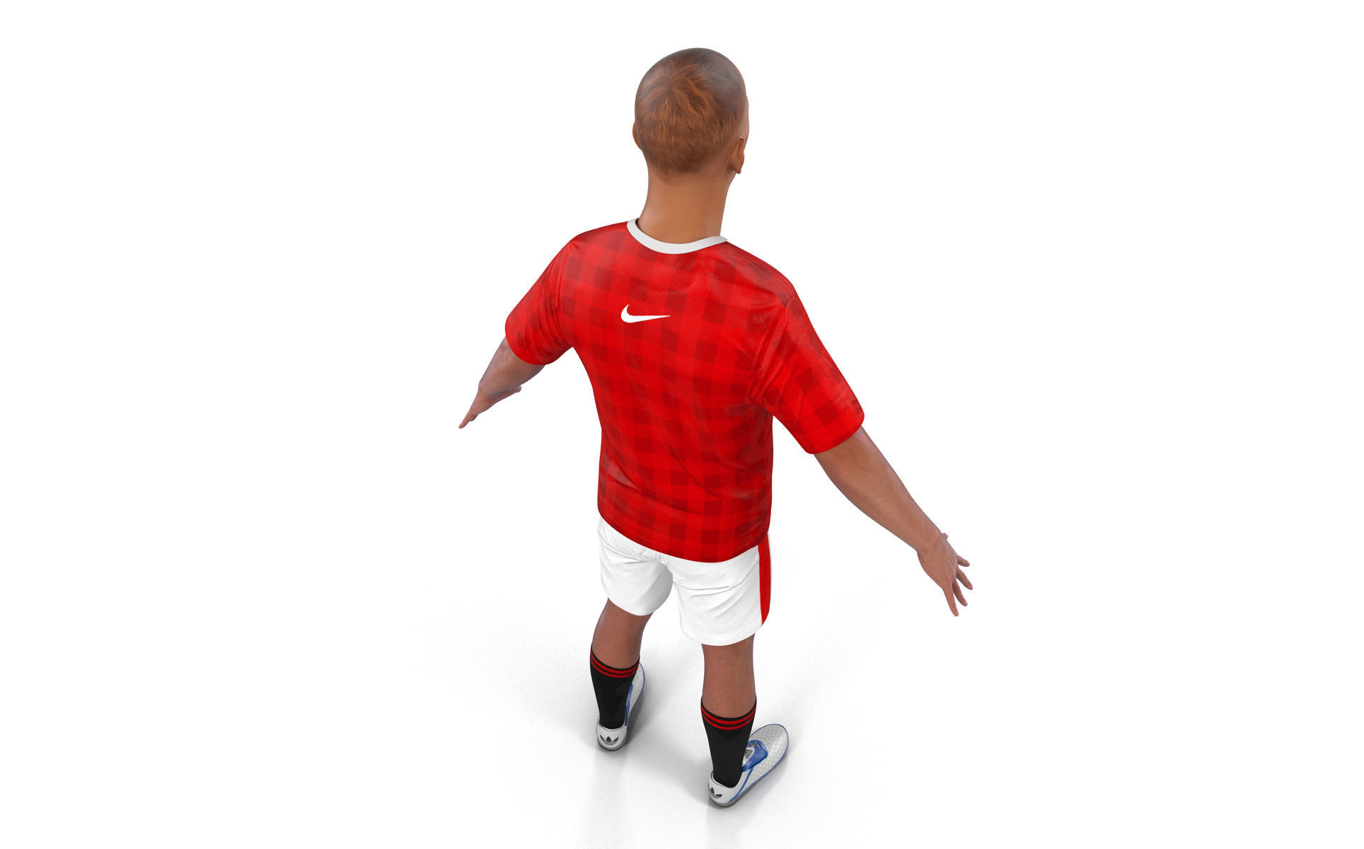 Soccer Player Manchester United 3D model_9