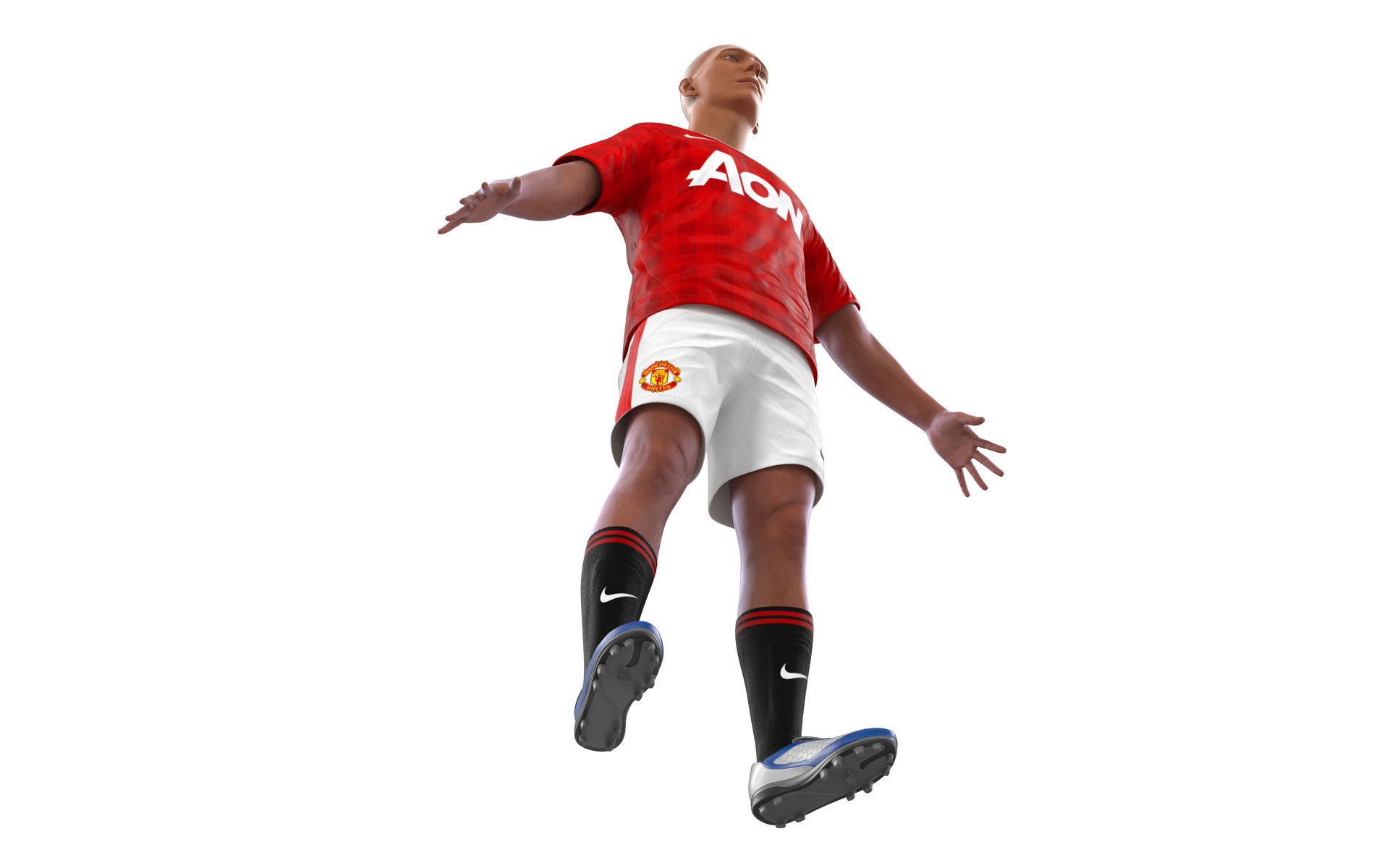 Soccer Player Manchester United 3D model_8