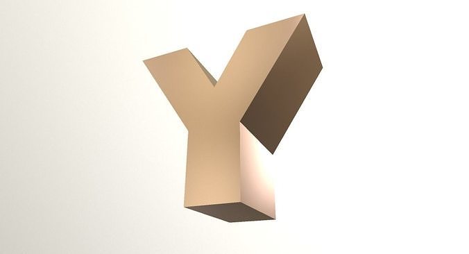 Letter Y -  Alphabet Series Low-poly 3D model