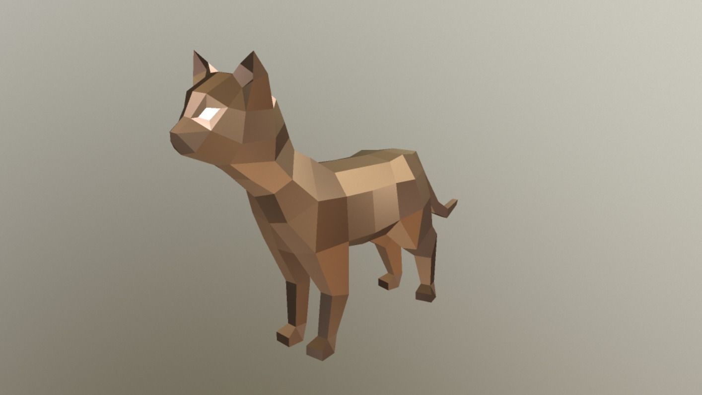 Cat model - Tom cat - Low-poly 3D model_5