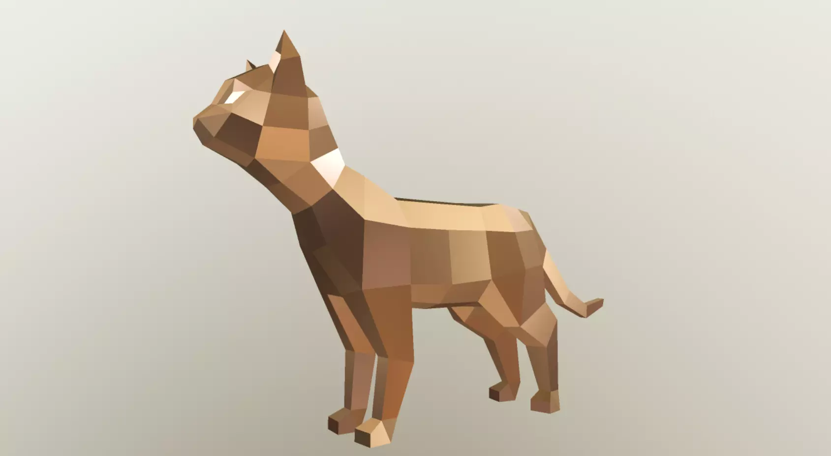 Cat model - Tom cat - Low-poly 3D model_0