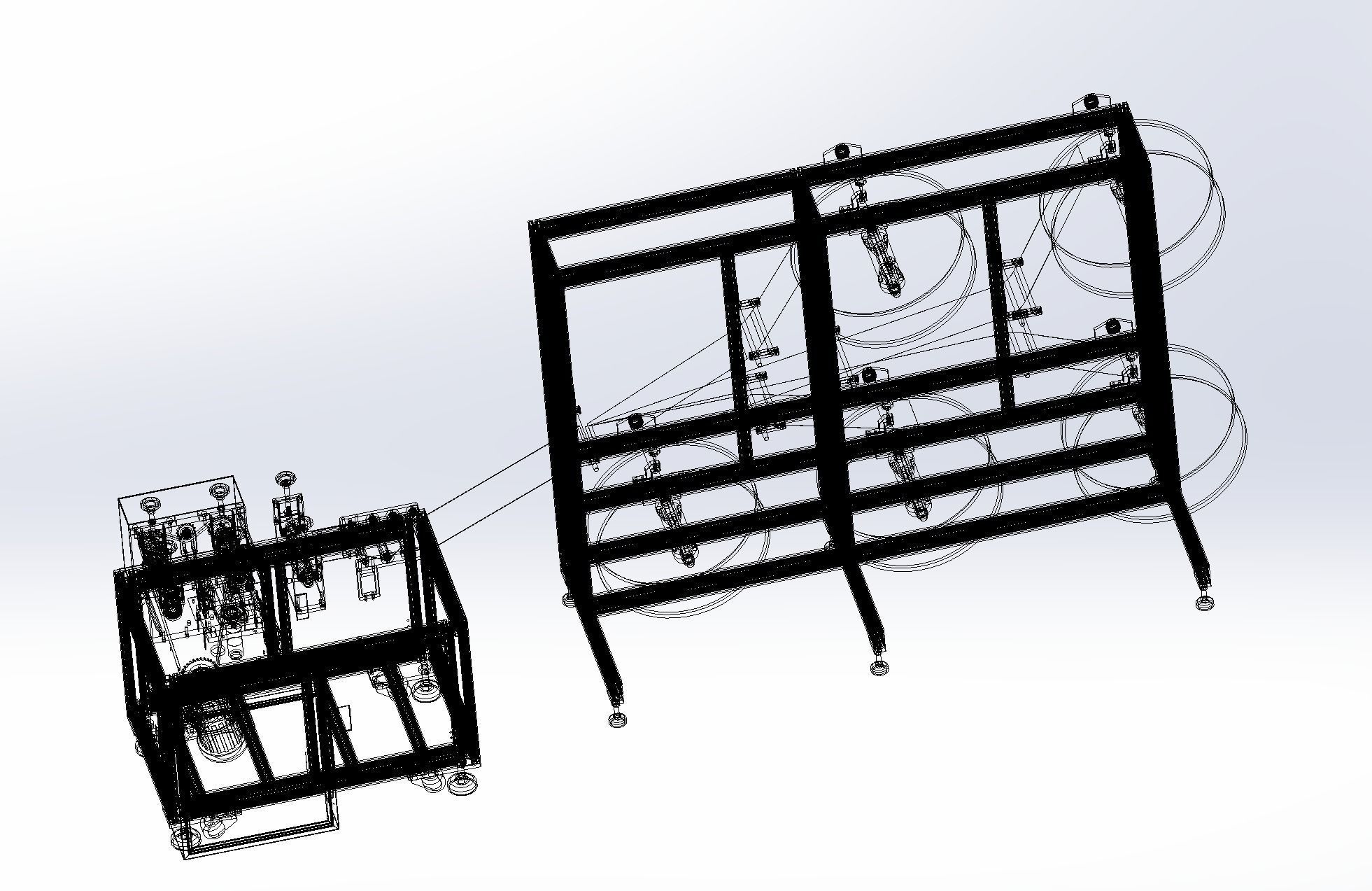 Ear less semi-automatic N95 mask machine Assembly 3D model_22