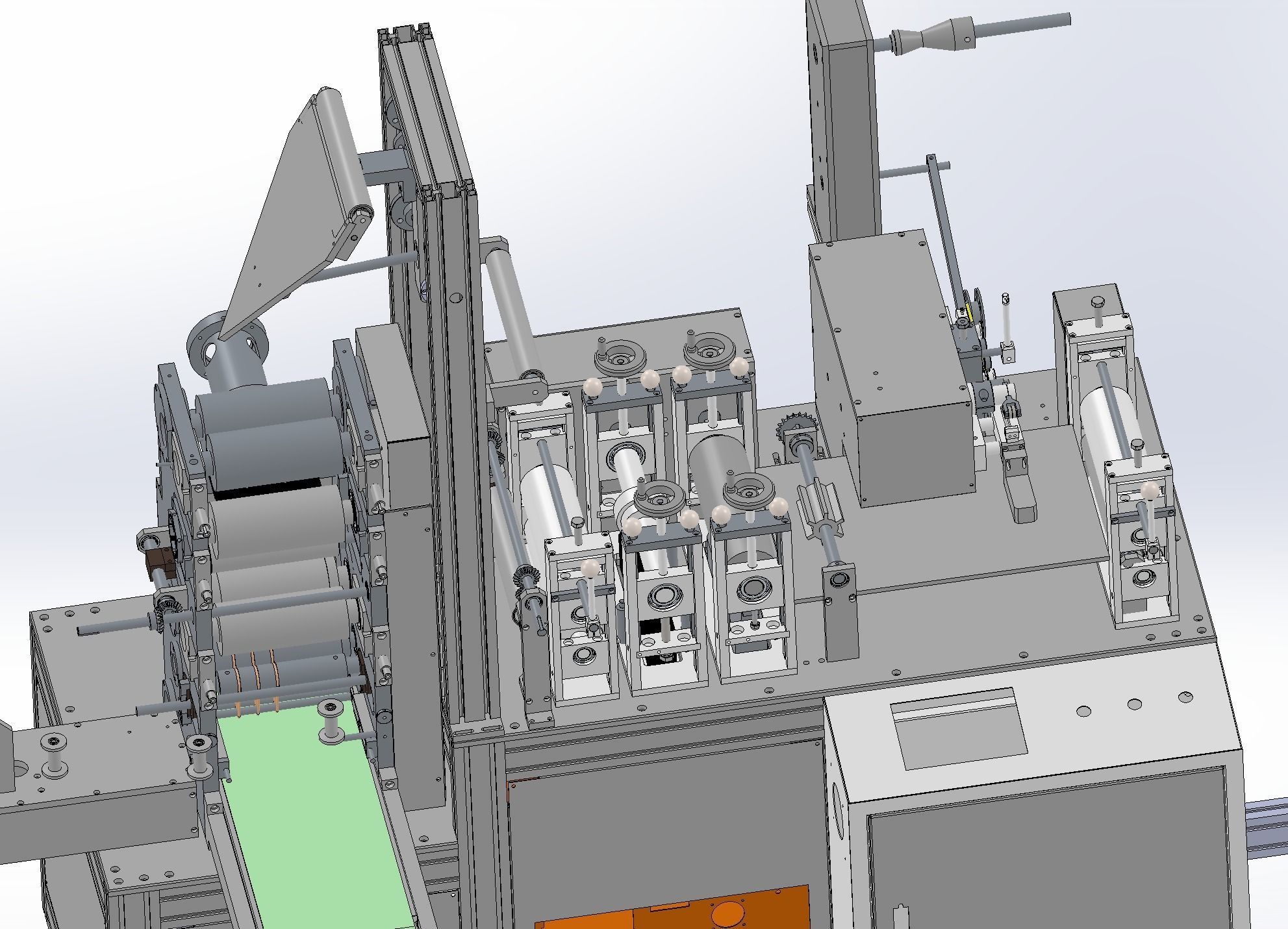 Ear less semi-automatic N95 mask machine Assembly 3D model_19