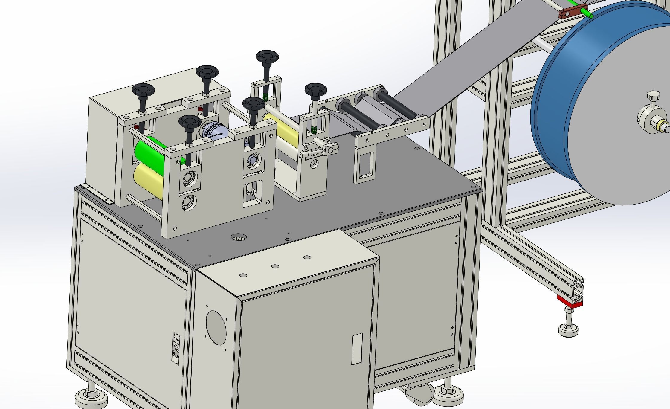 Ear less semi-automatic N95 mask machine Assembly 3D model_11