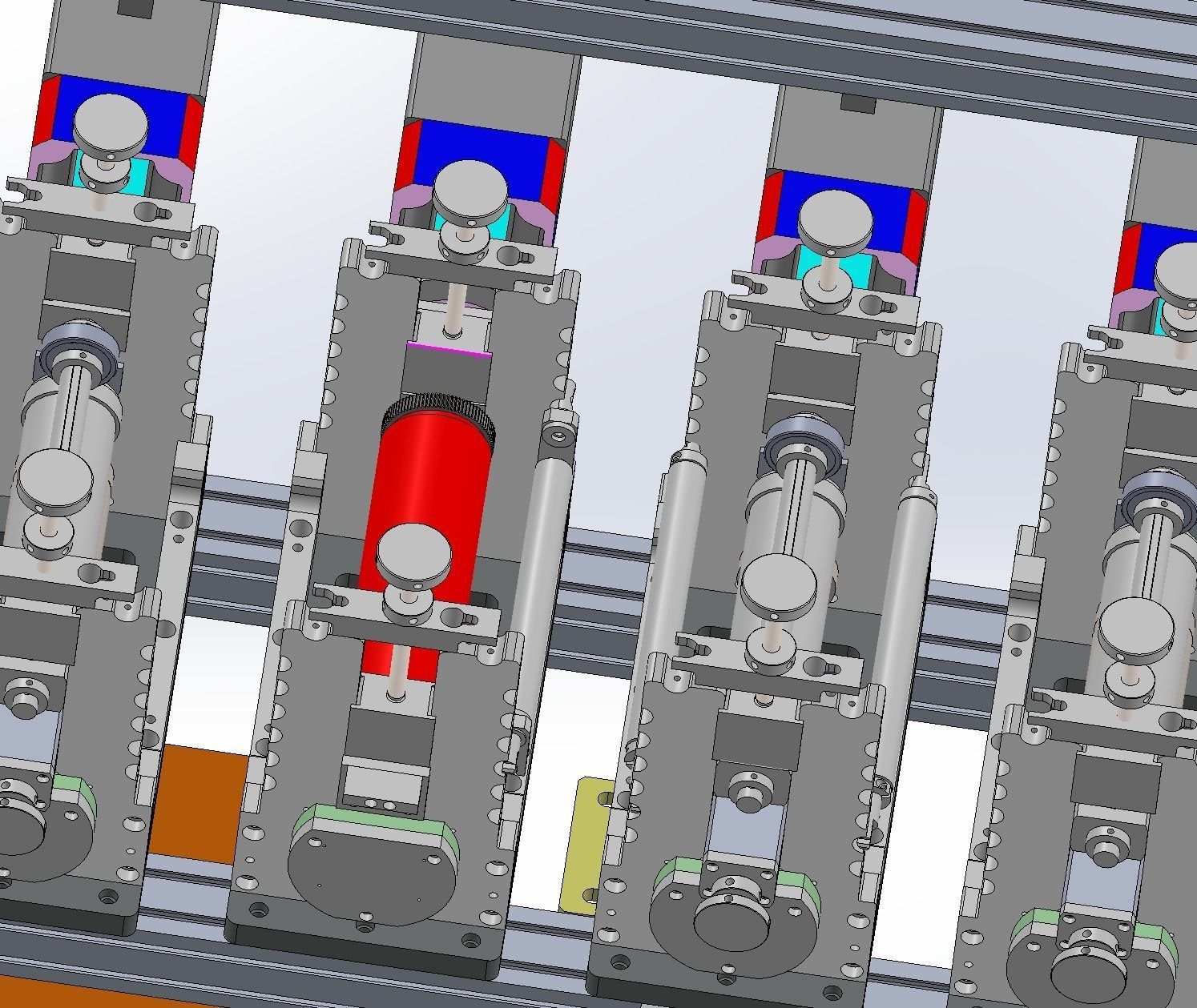 Ear less semi-automatic N95 mask machine Assembly 3D model_10