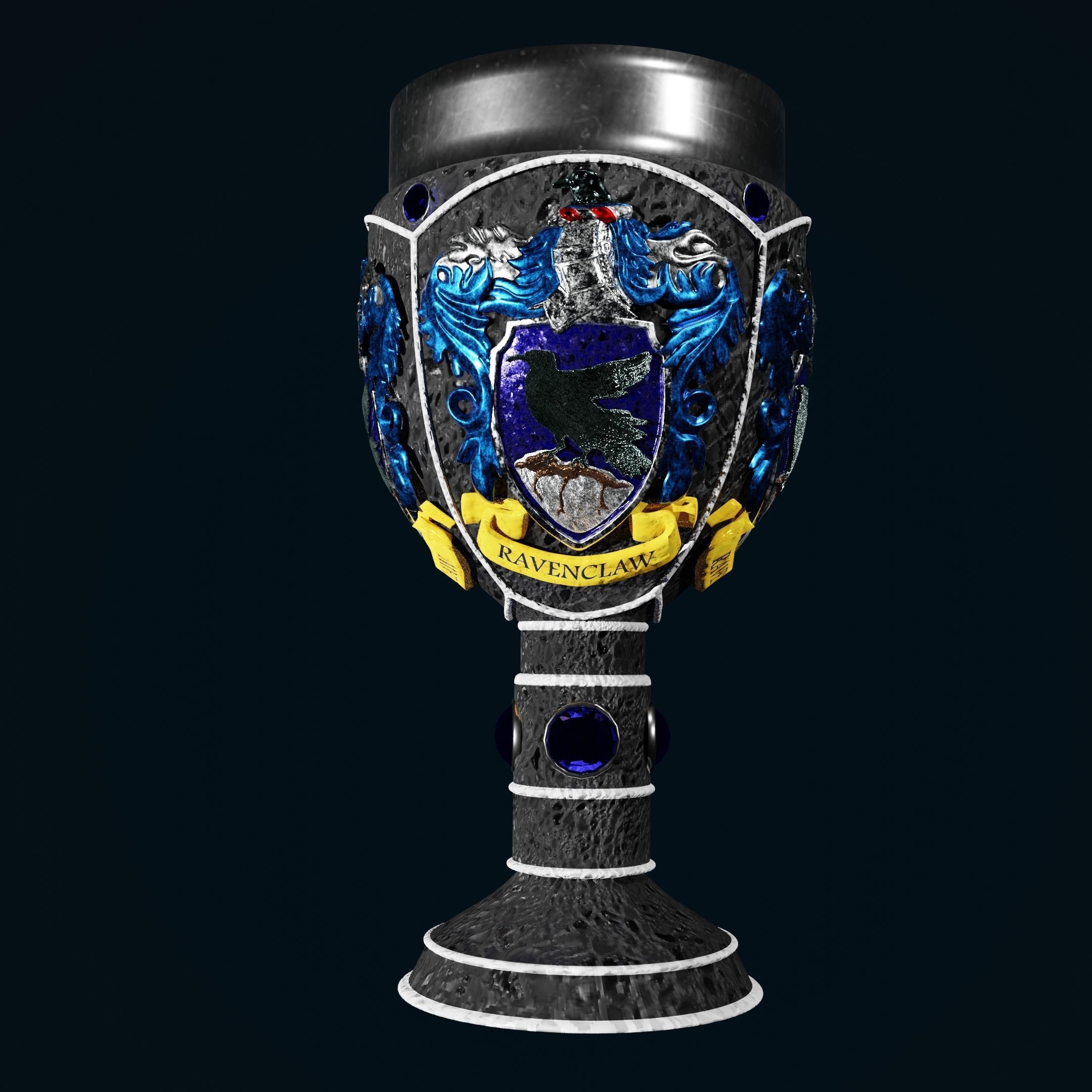 The Ravenclaw House Goblet 3D model_20