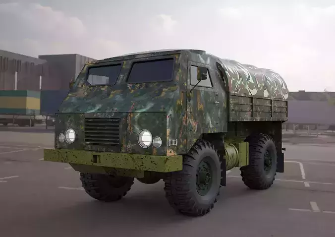  tam-110-military truck 3d model