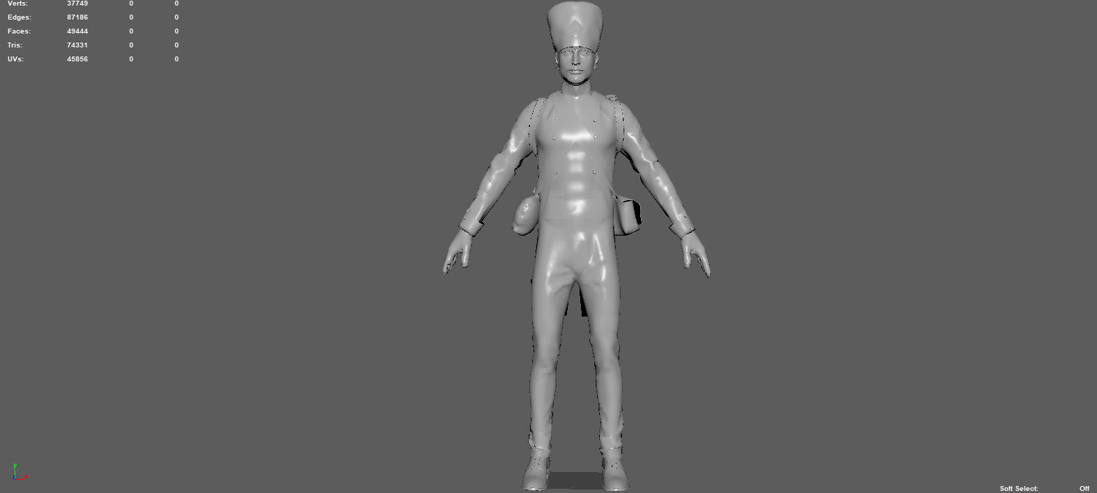 SOLDIER FRENCH 3D model_8