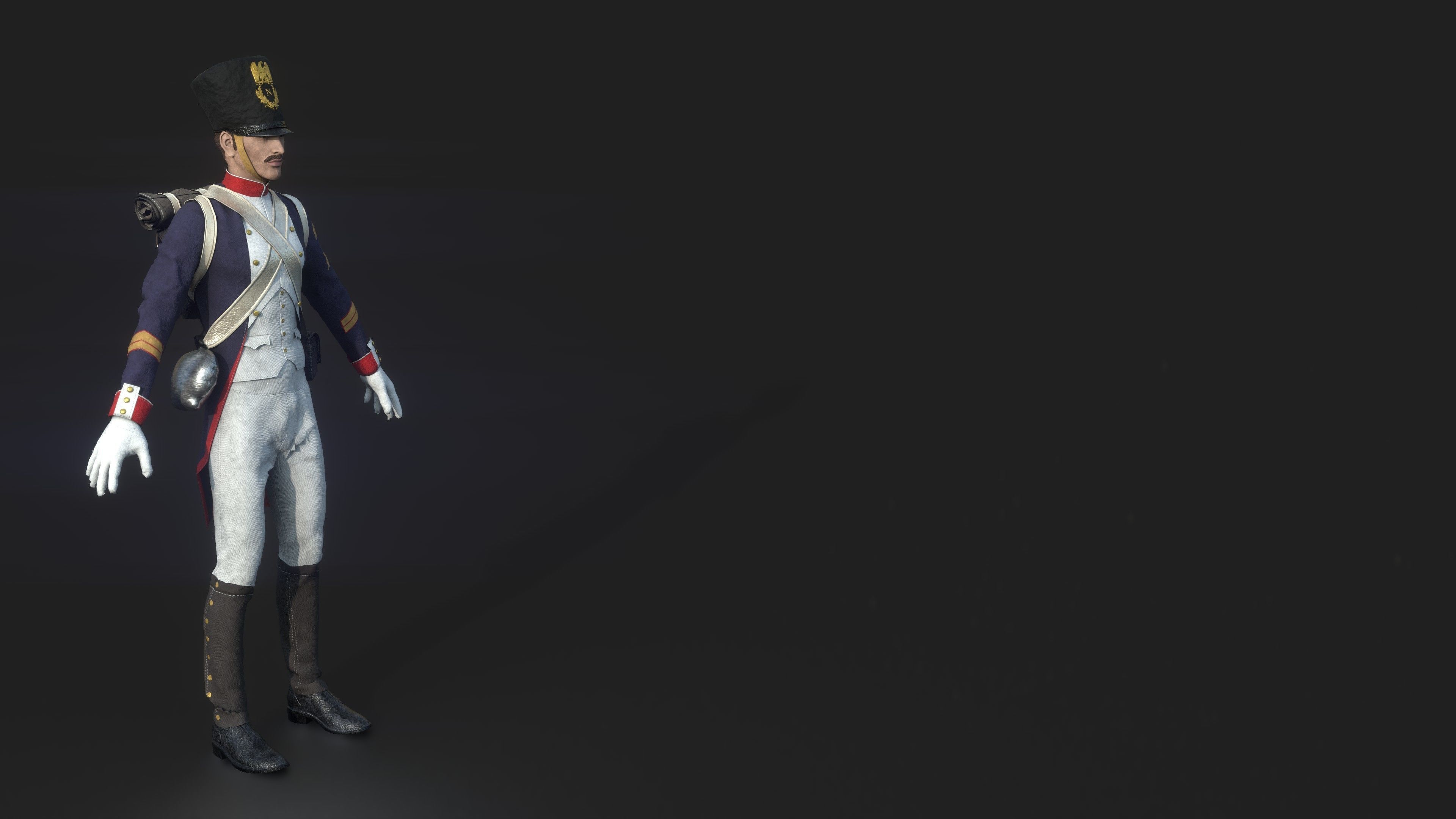 SOLDIER FRENCH 3D model_2