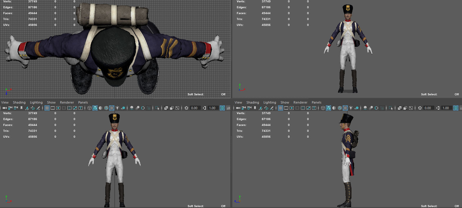 SOLDIER FRENCH 3D model_15