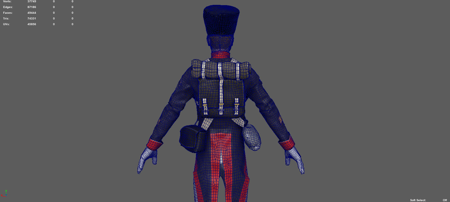 SOLDIER FRENCH 3D model_13