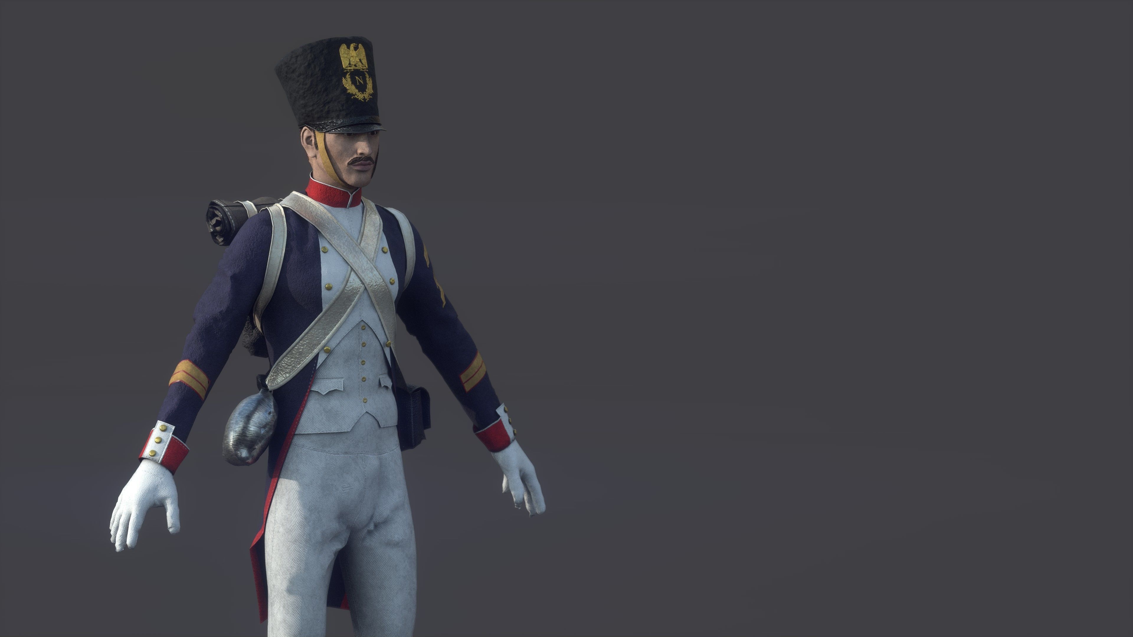 SOLDIER FRENCH 3D model_6