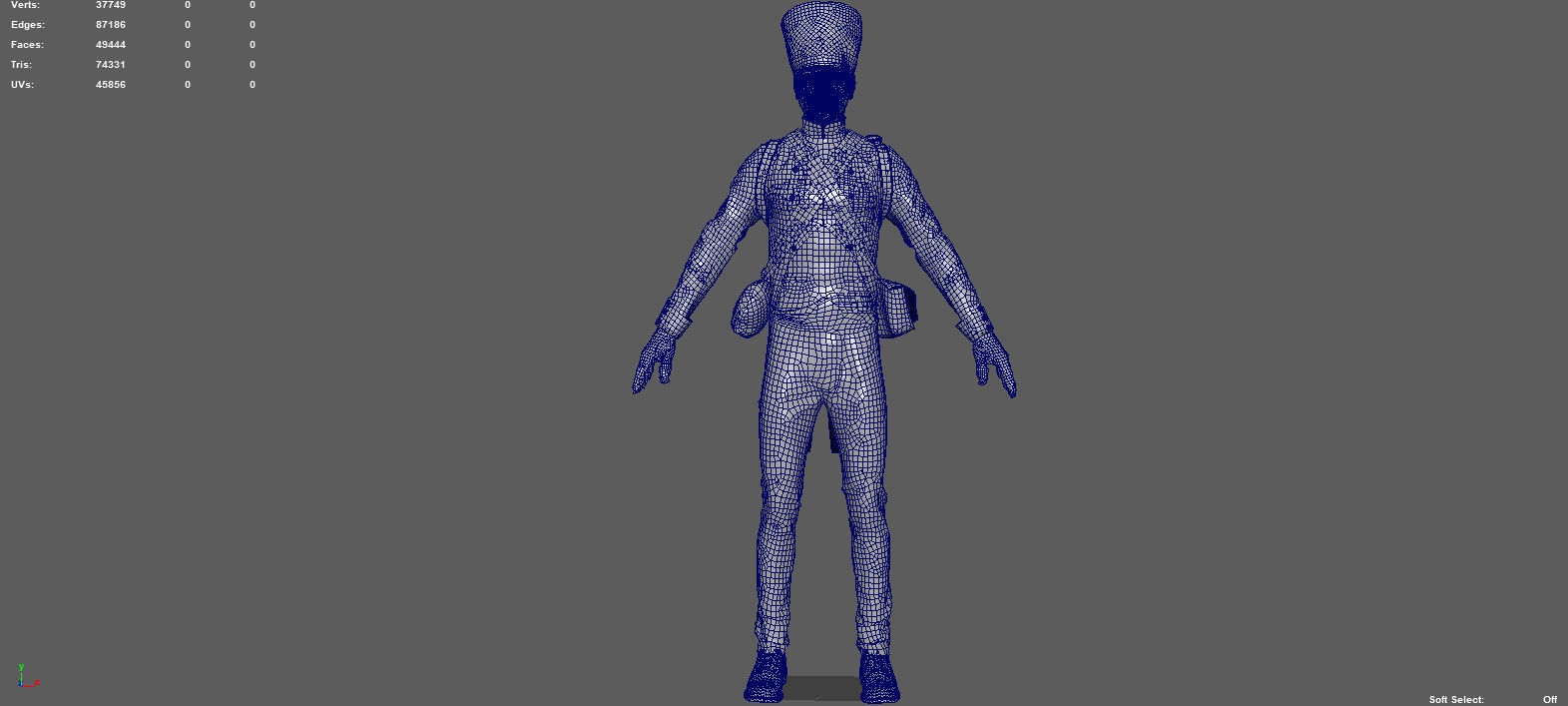 SOLDIER FRENCH 3D model_9