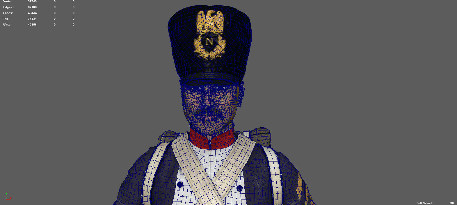 SOLDIER FRENCH 3D model_12