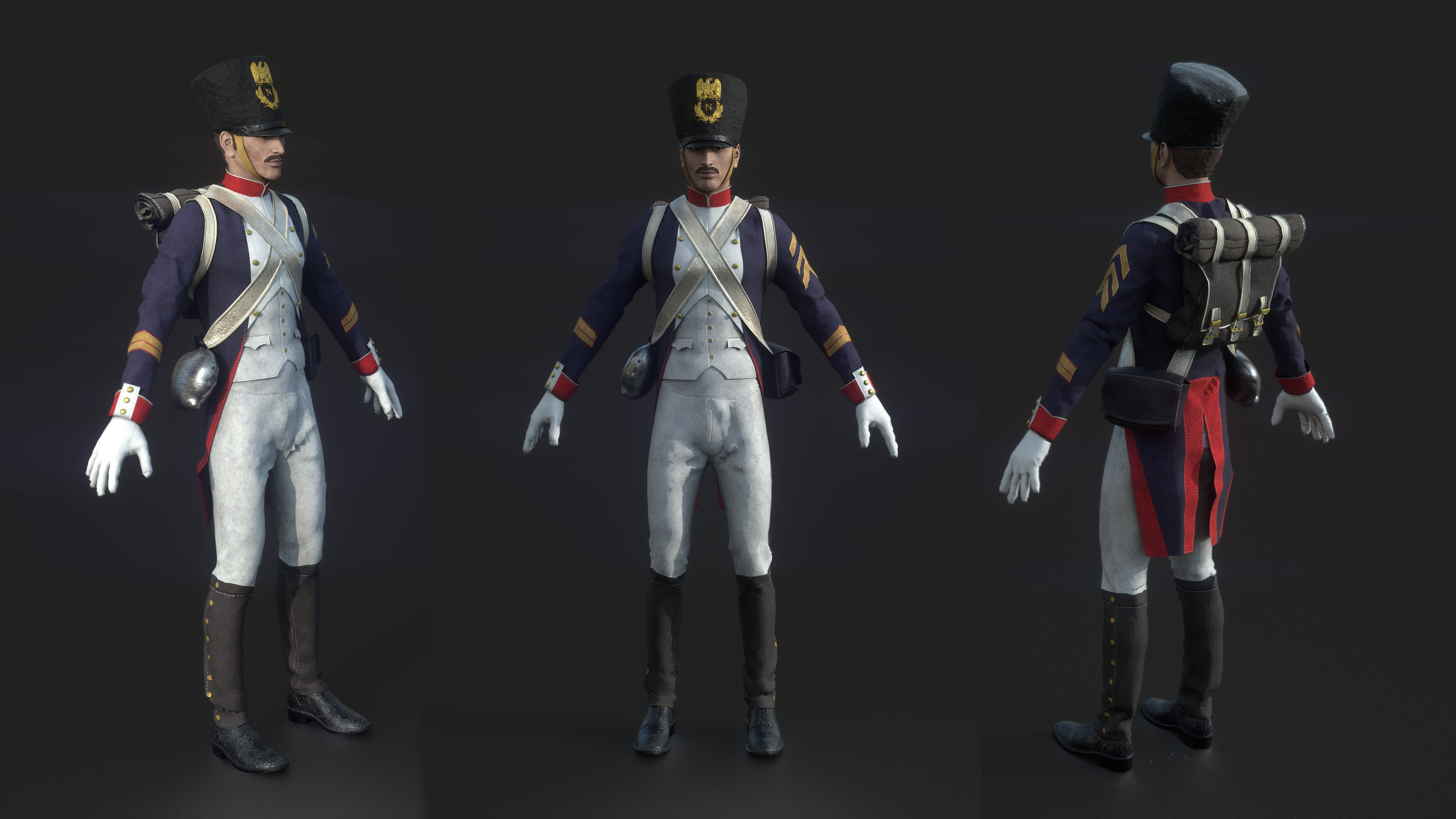 SOLDIER FRENCH 3D model_1