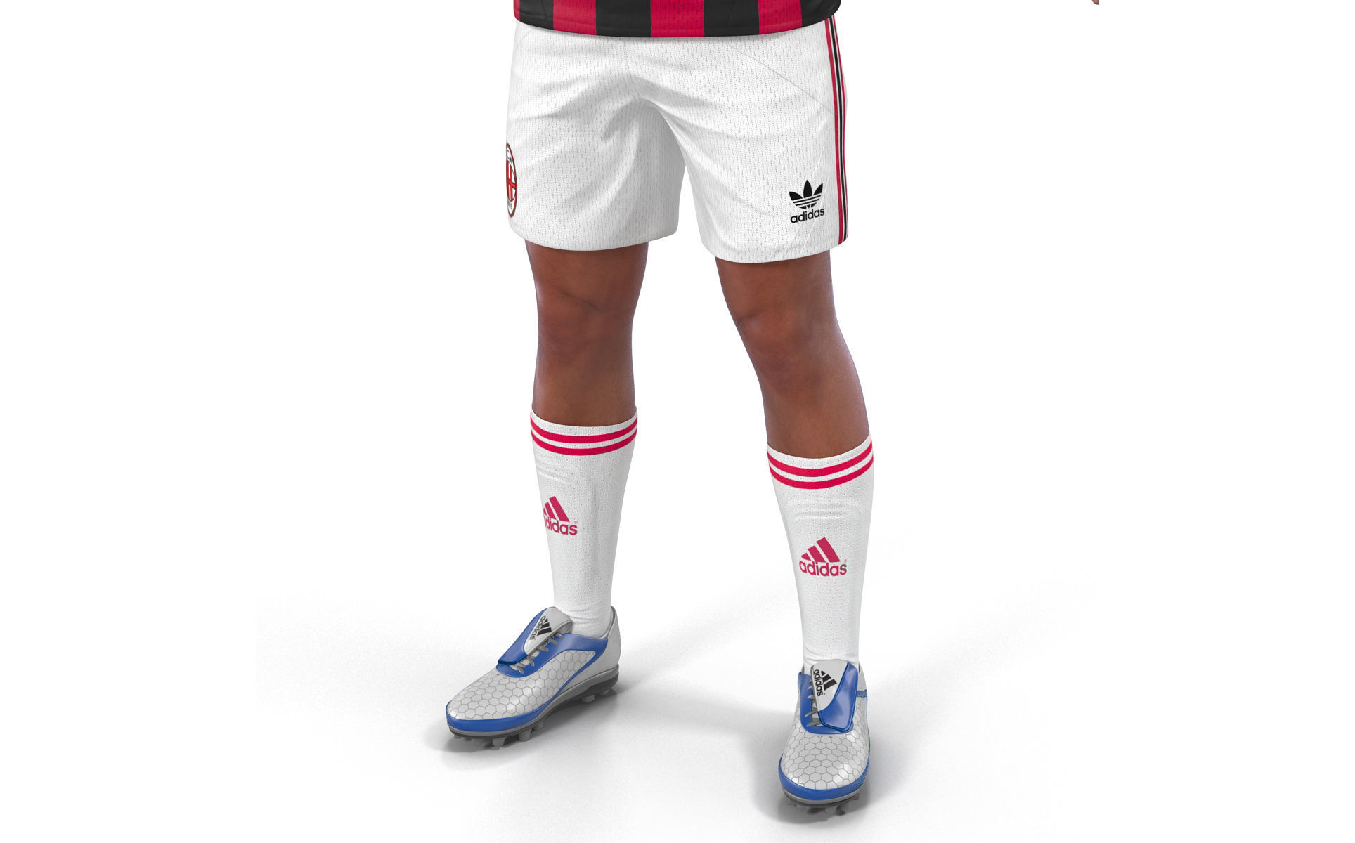 Soccer Player Milan Rigged 2 3D model_22