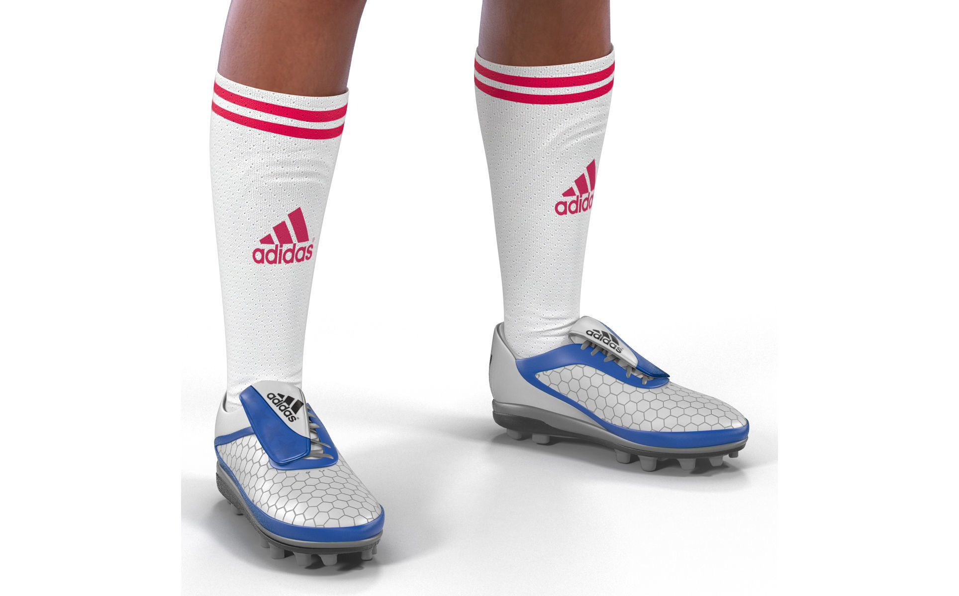 Soccer Player Milan Rigged 2 3D model_29