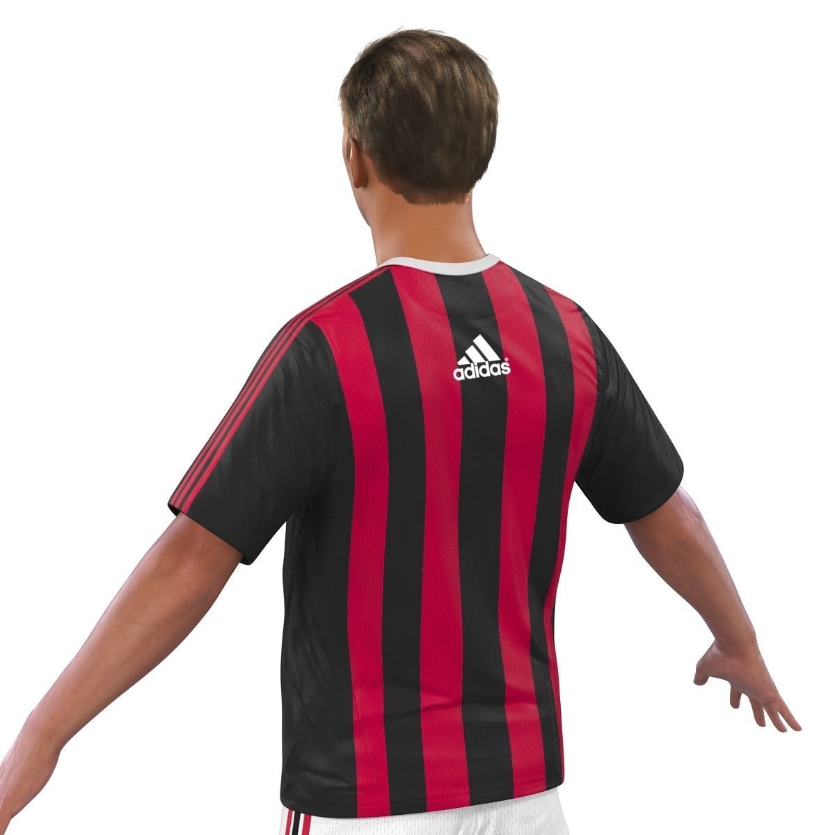 Soccer Player Milan Rigged 2 3D model_17