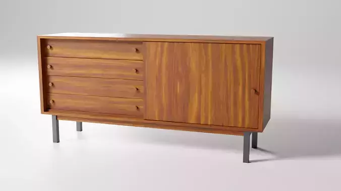 Wooden Mahogany Side Board