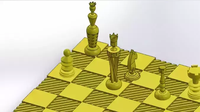 chess for 3d printing 3D print model chess for 3d printing 3D print model
