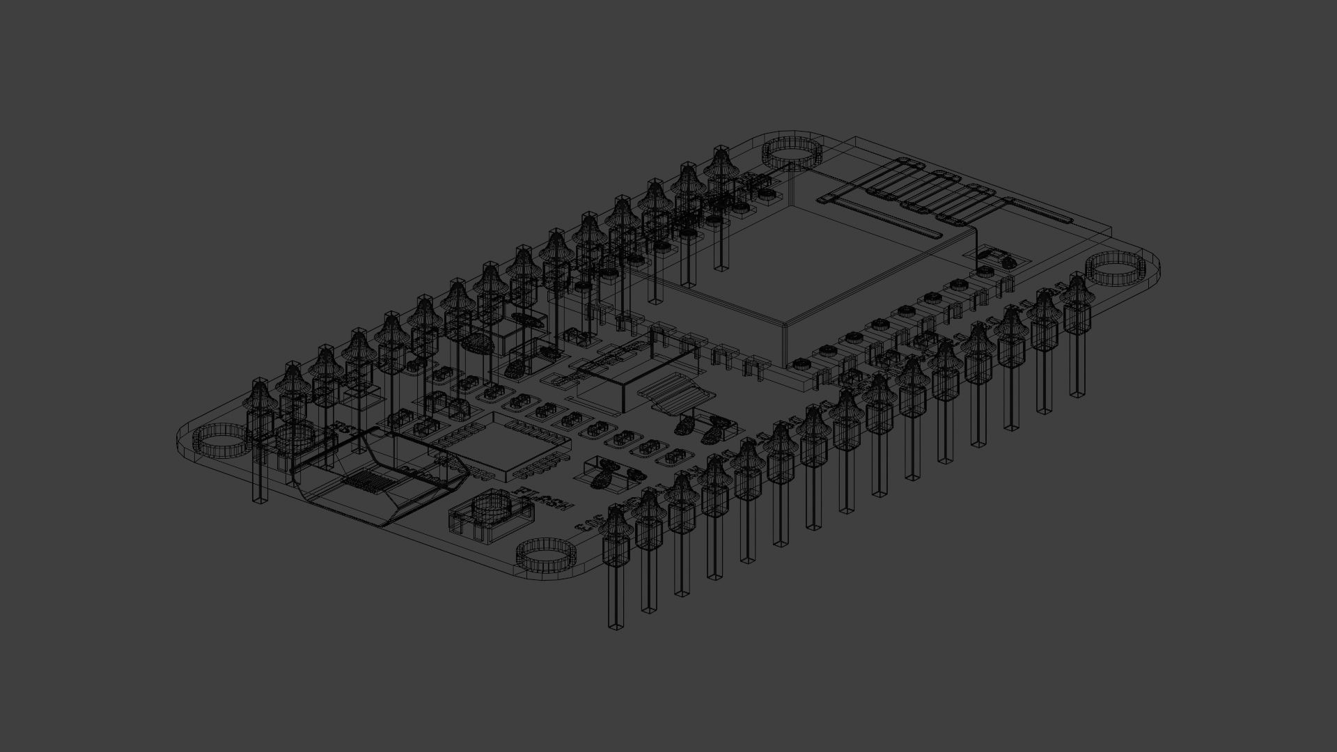 NodeMCU ESP8266 3D model_3
