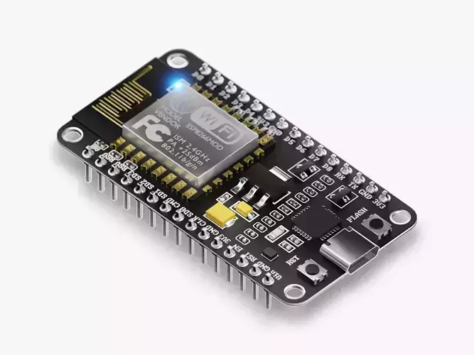 NodeMCU ESP8266 3D model