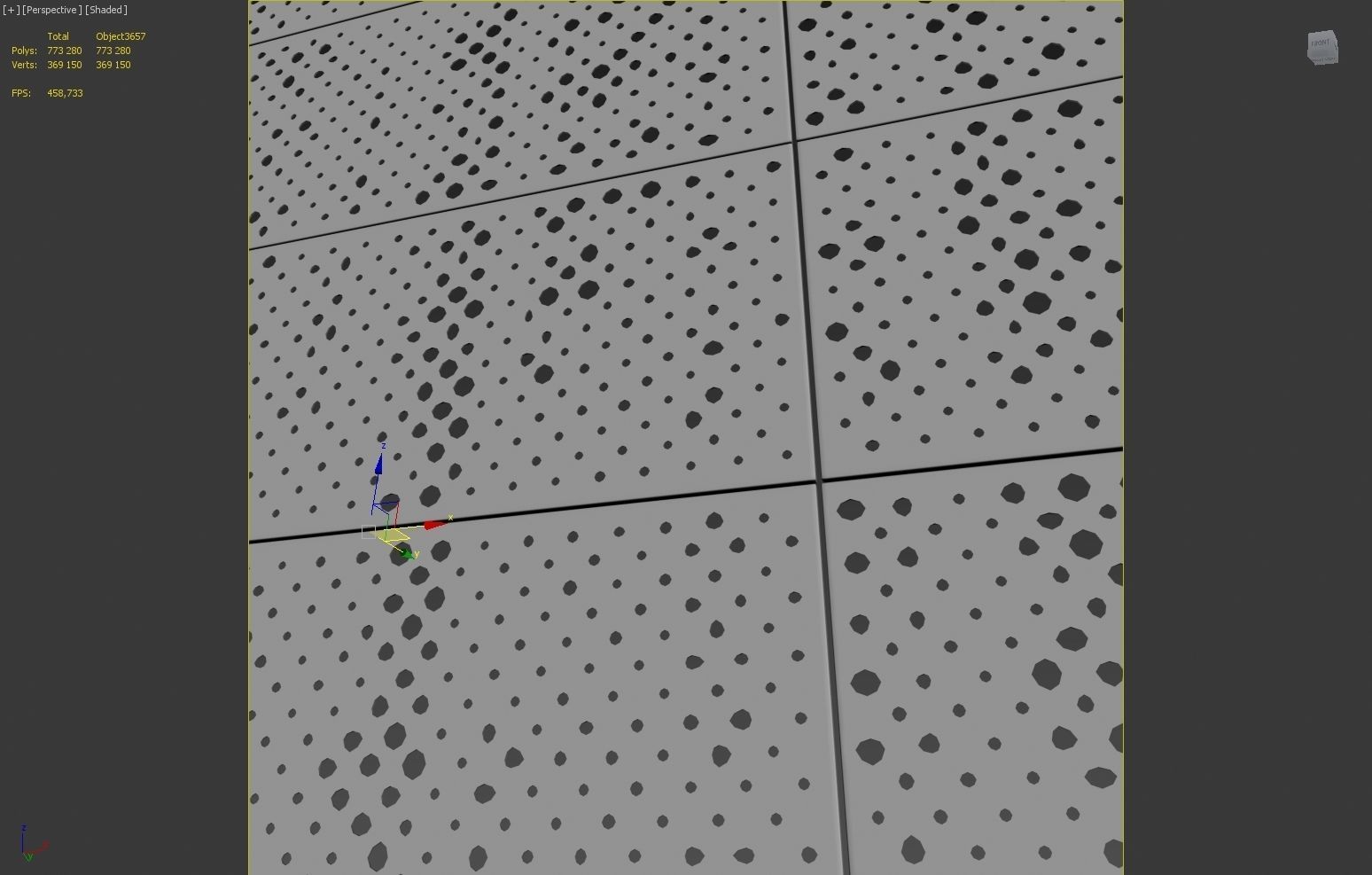 perforated metal panel N16 3D model_2