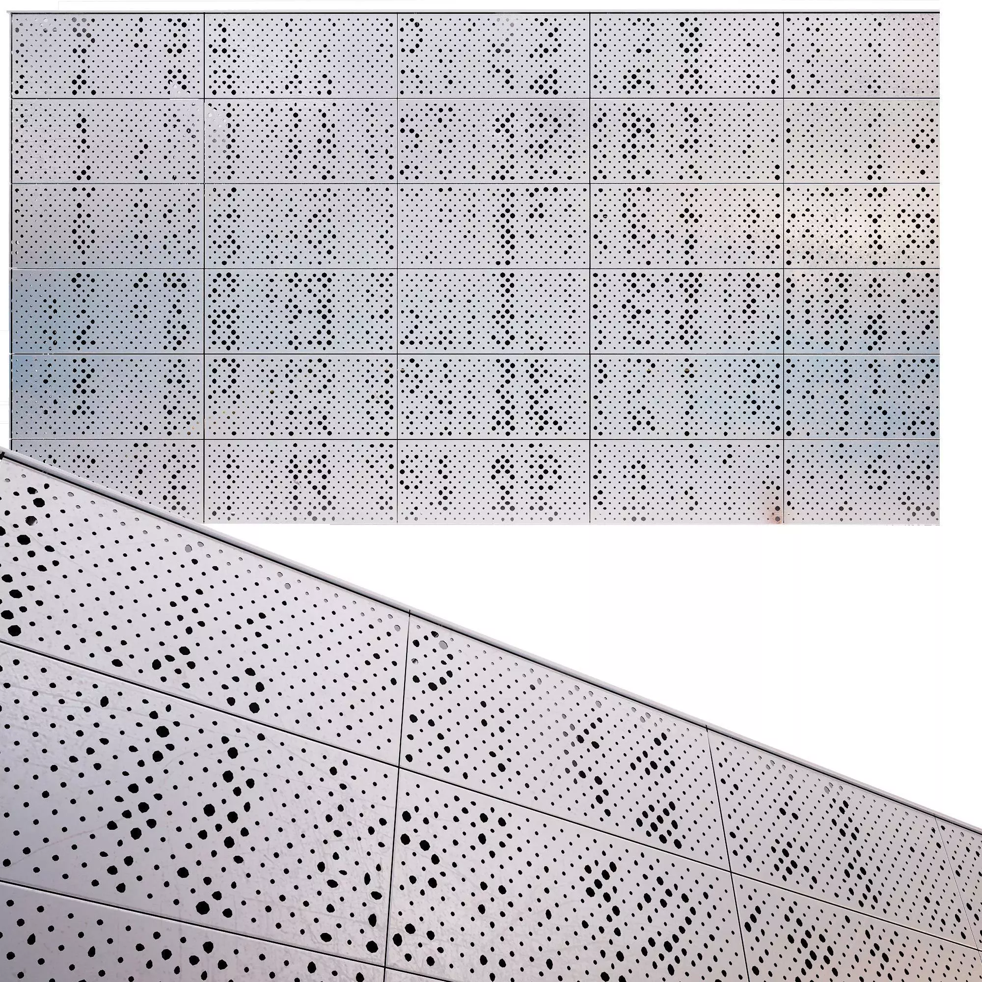 perforated metal panel N16 3D model_0