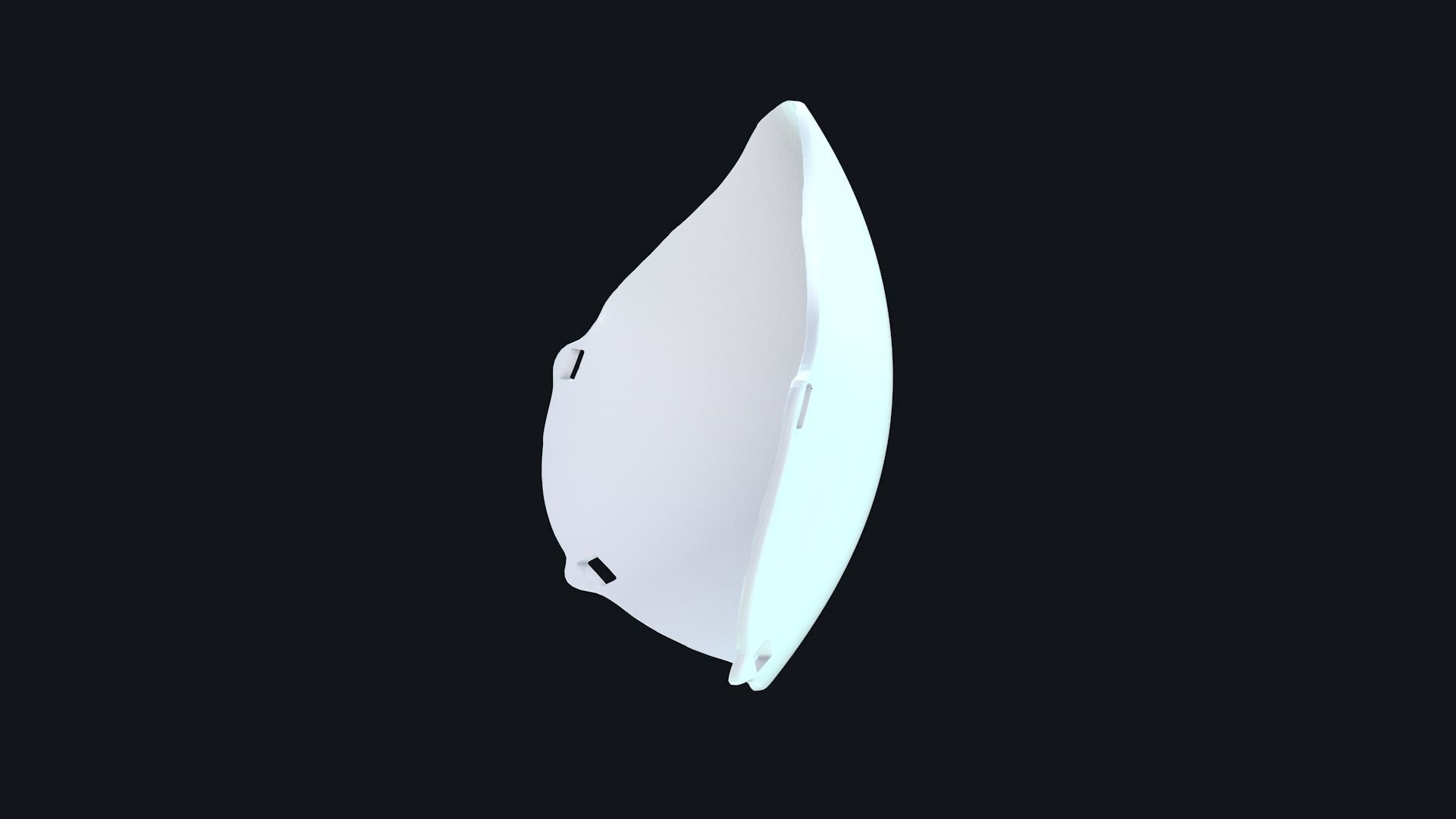 Face Mask Low-poly 3D model_6
