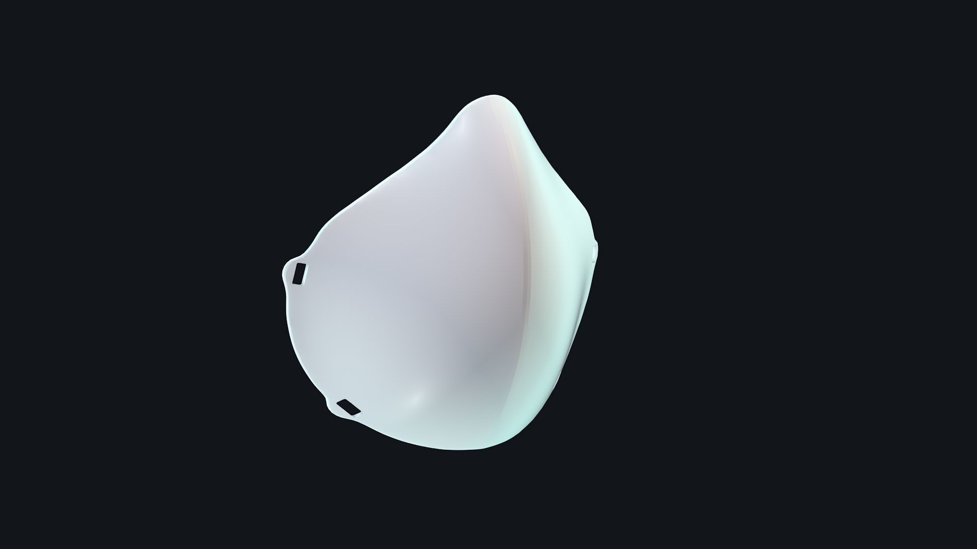 Face Mask Low-poly 3D model_8