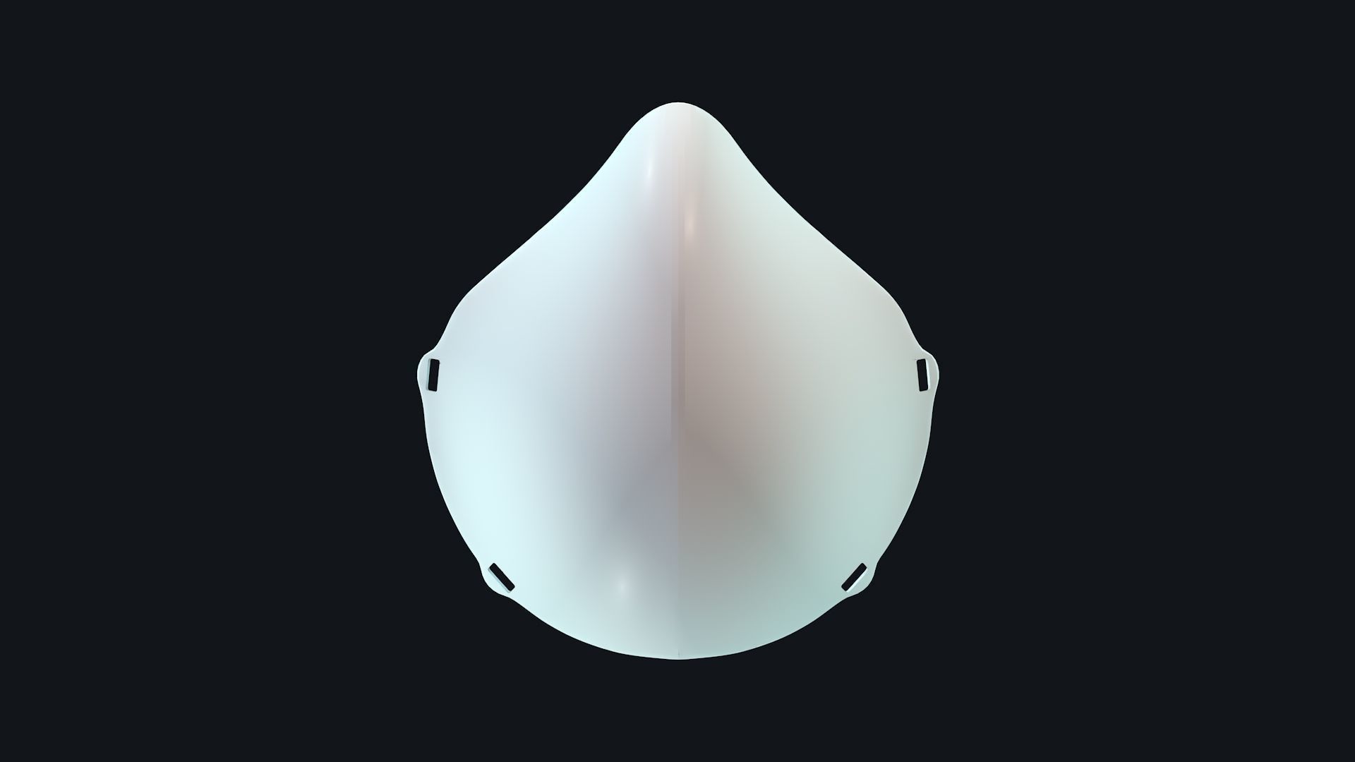 Face Mask Low-poly 3D model_2