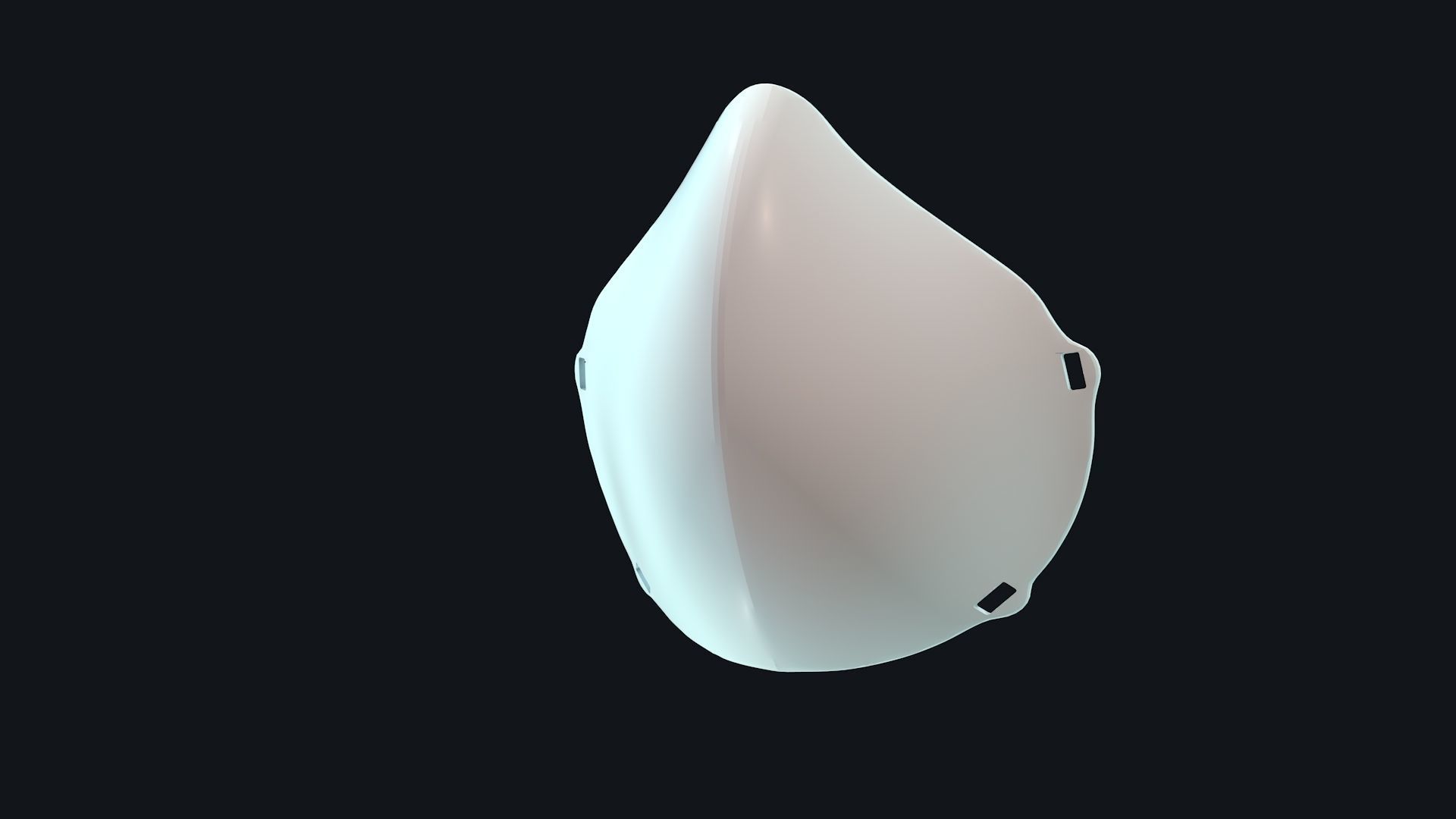 Face Mask Low-poly 3D model_3