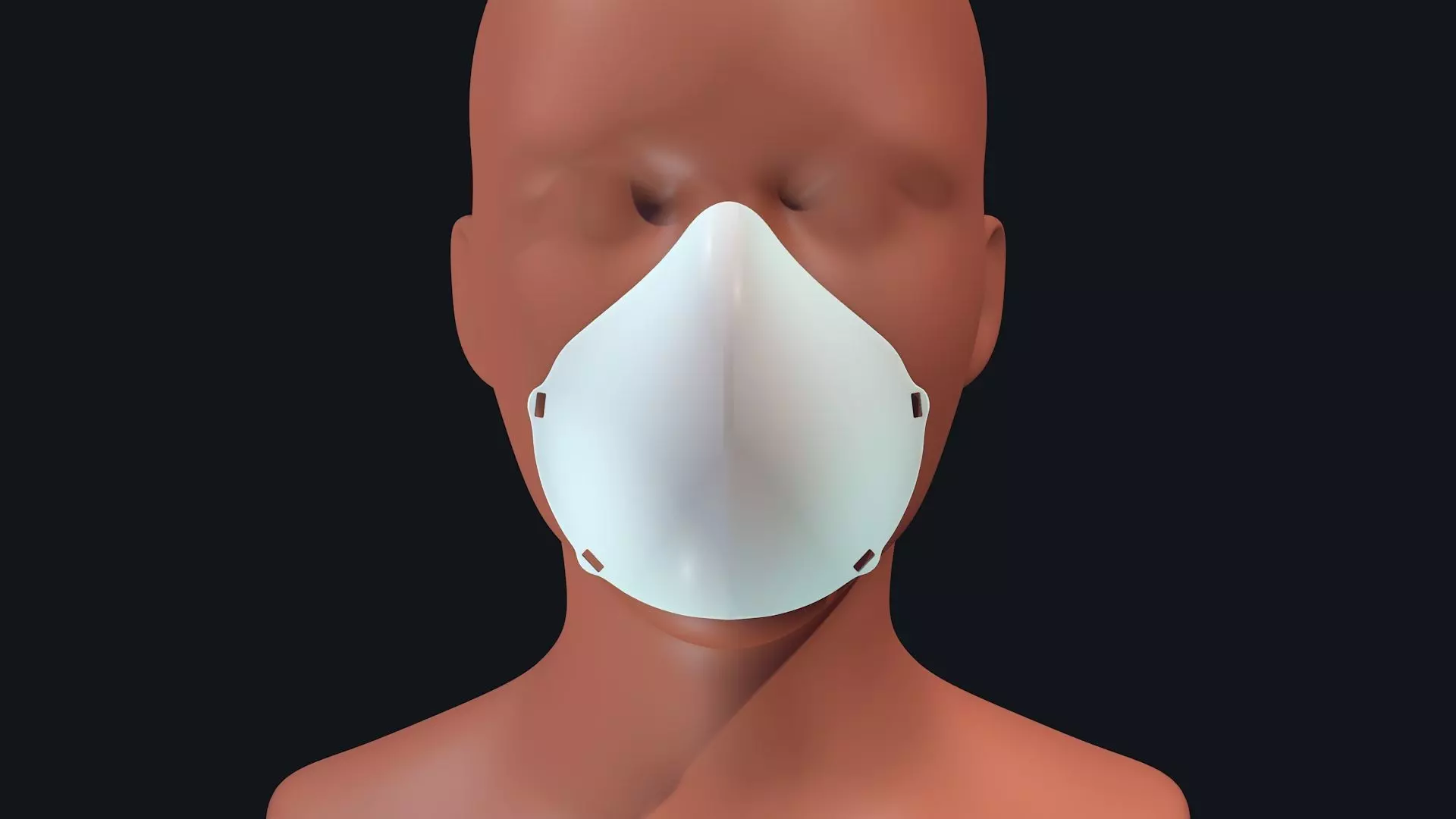Face Mask Low-poly 3D model_0