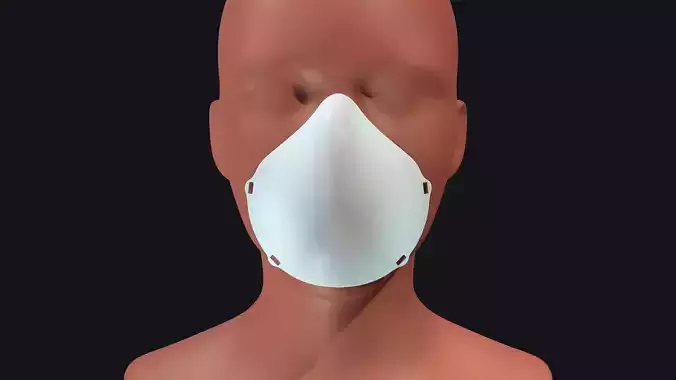 Face Mask Low-poly 3D model
