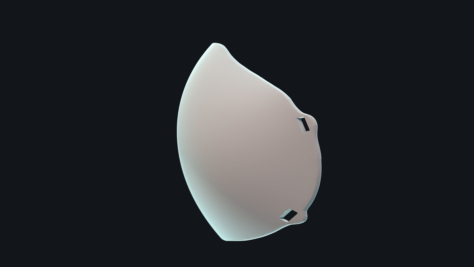 Face Mask Low-poly 3D model_4